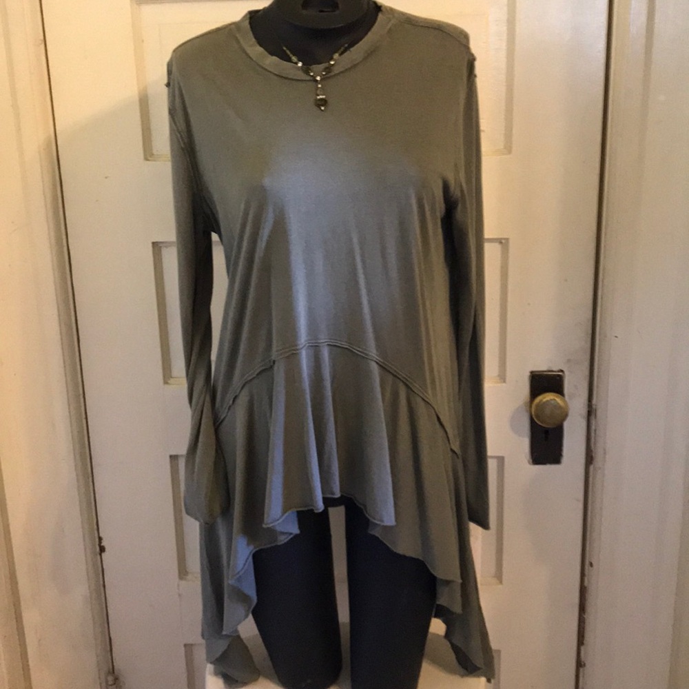 Flowing Olive green top
